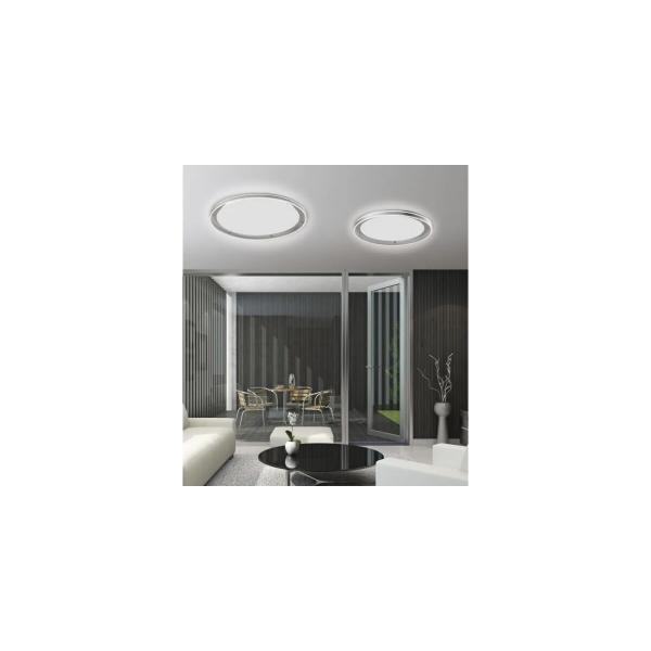 Paul Neuhaus Q-Vito LED-Deckenleuchte, 58W, 5800lm, Smart Home, stahl (8418-55)