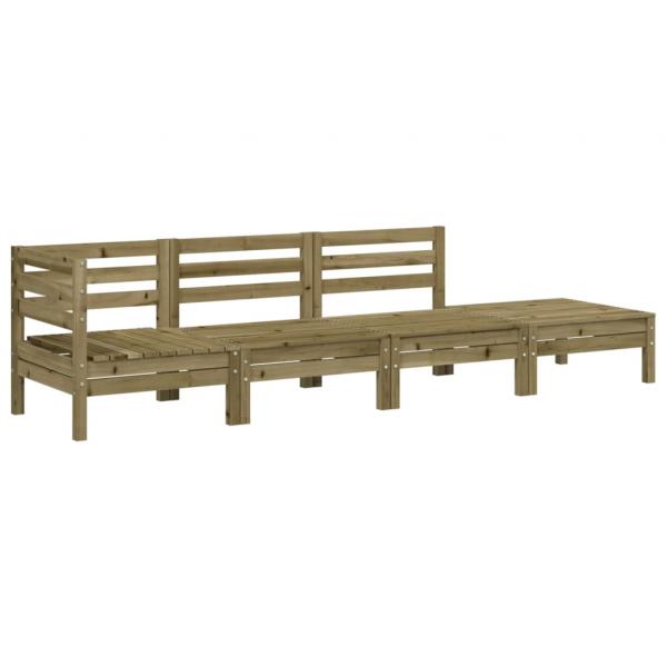 ARDEBO.de - Gartensofa 4-Sitzer Kiefernholz Imprägniert