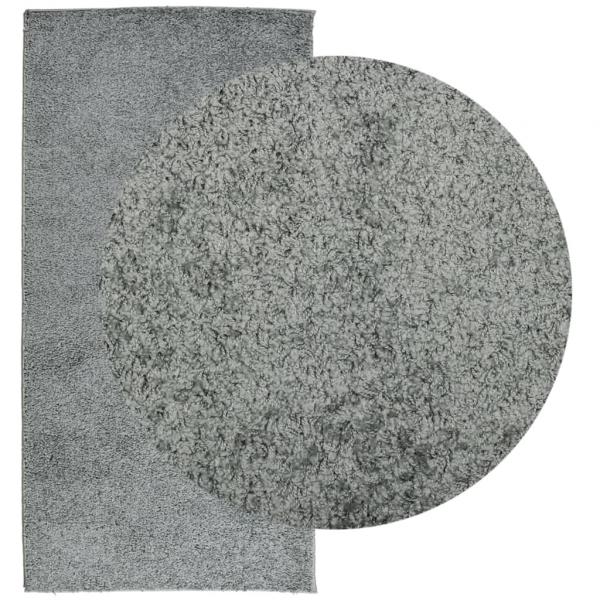 Teppich Shaggy Hochflor Modern Grün 100x200 cm