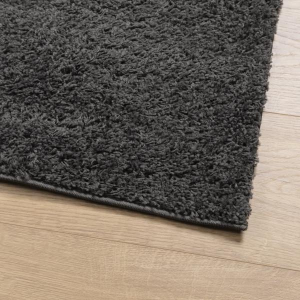 Teppich Shaggy Hochflor Modern Anthrazit 240x340 cm