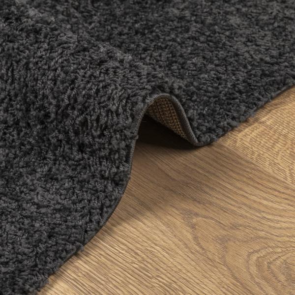 Teppich Shaggy Hochflor Modern Anthrazit 240x340 cm