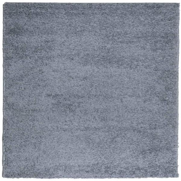 ARDEBO.de - Teppich Shaggy Hochflor Modern Blau 120x120 cm