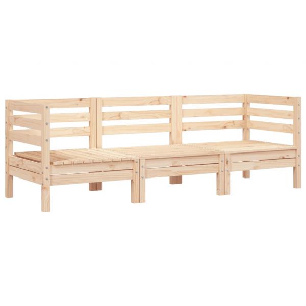 ARDEBO.de - Gartensofa 3-Sitzer Massivholz Kiefer