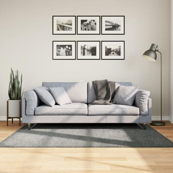 ARDEBO.de - Teppich Shaggy Hochflor Modern Grün 120x170 cm