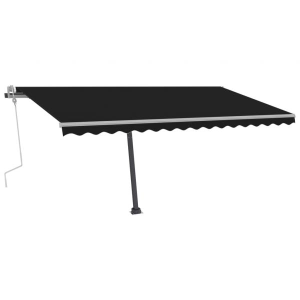 Standmarkise Manuell Einziehbar 450x350 cm Anthrazit