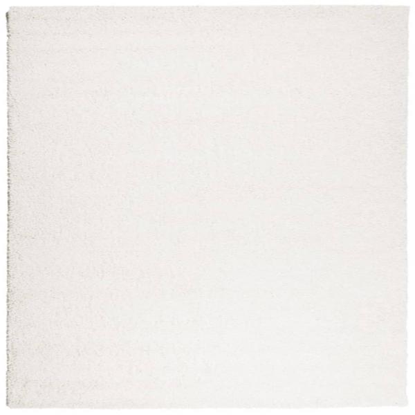 ARDEBO.de - Teppich Shaggy Hochflor Modern Creme 200x200 cm