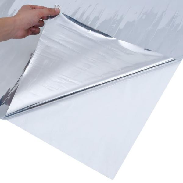 Sonnenschutzfolie Statisch Reflektierend Silbern 60x1000 cm PVC