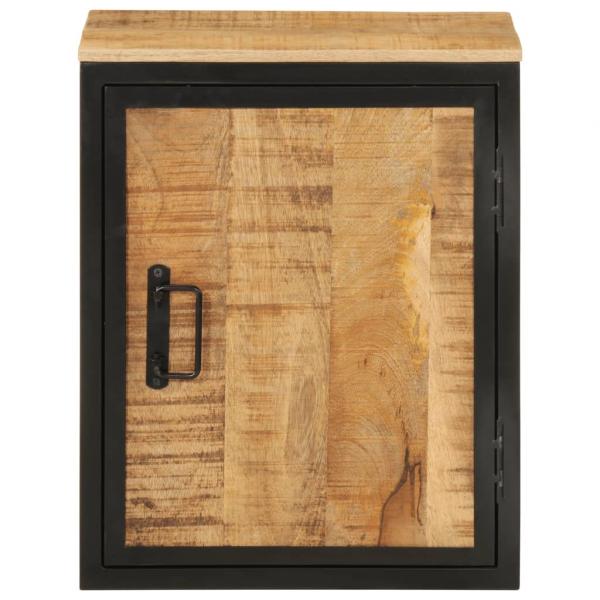 Badschrank 40x30x50 cm Massivholz Mango und Eisen