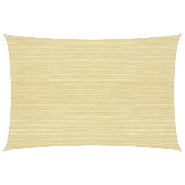 ARDEBO.de - Sonnensegel 160 g/m² Beige 4x7 m HDPE