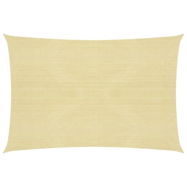 ARDEBO.de - Sonnensegel 160 g/m² Beige 5x7 m HDPE