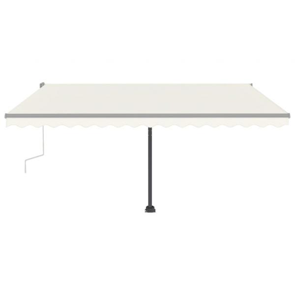 Standmarkise Manuell Einziehbar 450x350 cm Creme