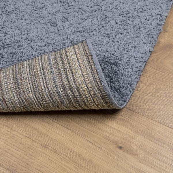 Teppich Shaggy Hochflor Modern Blau 80x250 cm