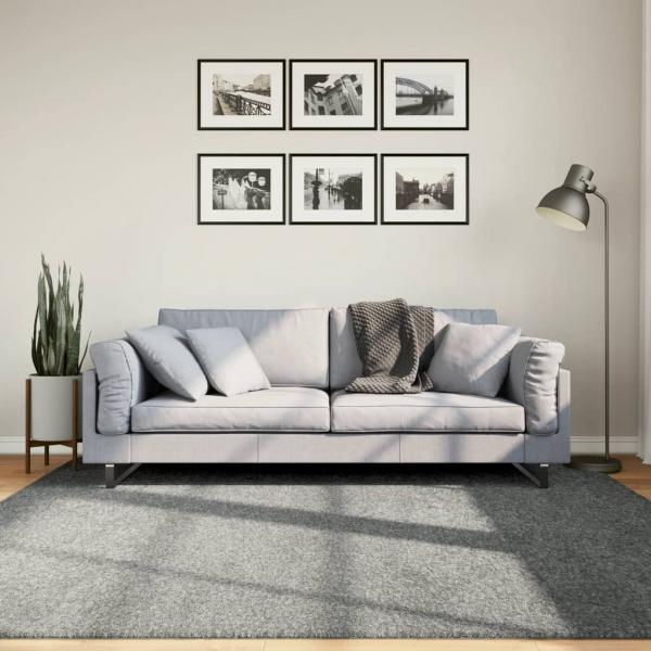 ARDEBO.de - Teppich Shaggy Hochflor Modern Grün 200x200 cm