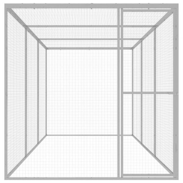 ARDEBO.de - Katzenkäfig 4,5x1,5x1,5 m Verzinkter Stahl