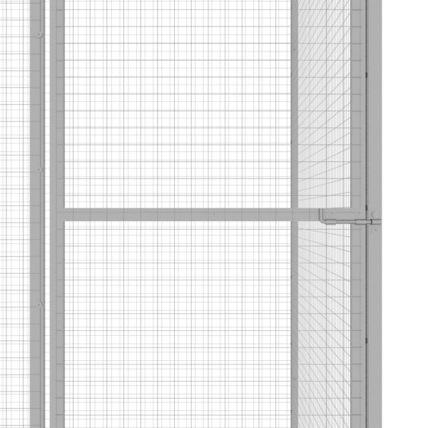 Katzenkäfig 4,5x1,5x1,5 m Verzinkter Stahl