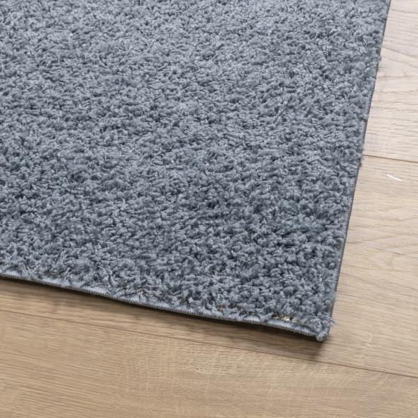 Teppich Shaggy Hochflor Modern Blau 120x170 cm