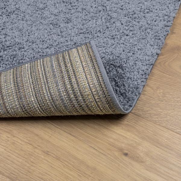 Teppich Shaggy Hochflor Modern Blau 120x170 cm