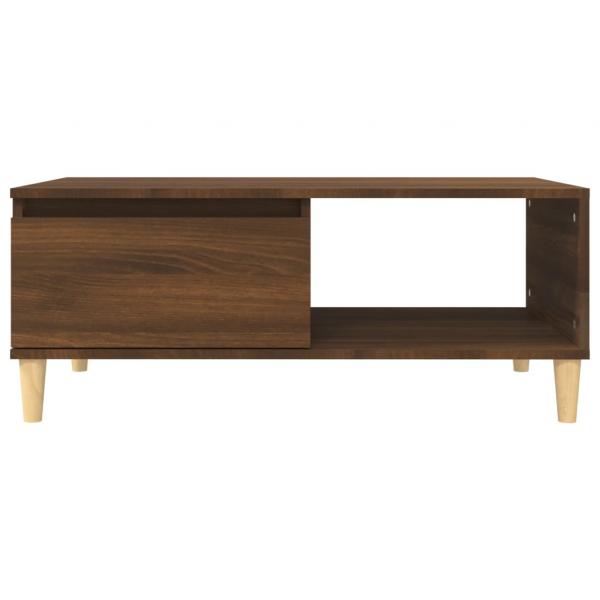 Couchtisch Braun Eichen-Optik 90x50x36,5 cm Holzwerkstoff