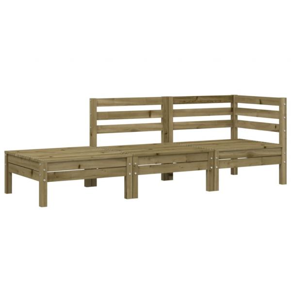 ARDEBO.de - Gartensofa 3-Sitzer Kiefernholz Imprägniert