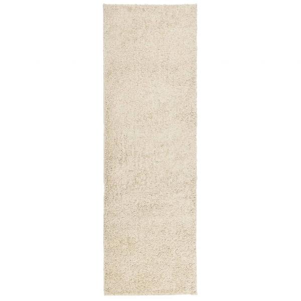 Teppich Shaggy Hochflor Modern Golden 80x250 cm