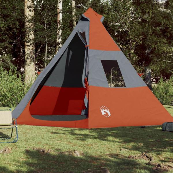 Tipi-Campingzelt 7 Personen Orange Wasserdicht