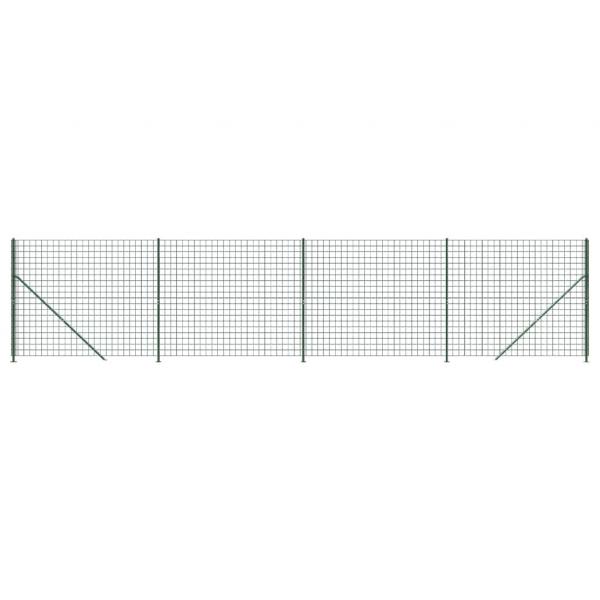 Maschendrahtzaun mit Bodenflansch Grün 2,2x10 m