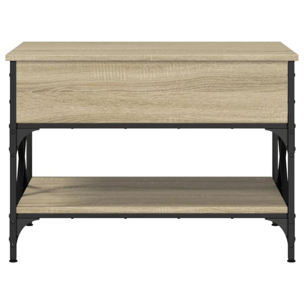 Couchtisch Sonoma-Eiche 70x50x50 cm Holzwerkstoff und Metall