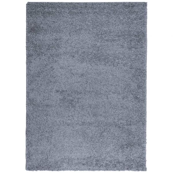 ARDEBO.de - Teppich Shaggy Hochflor Modern Blau 240x340 cm