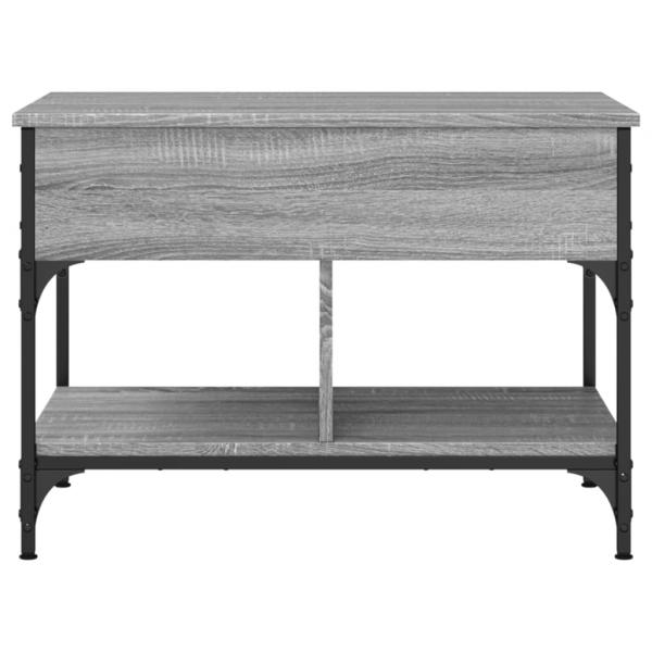 Couchtisch Grau Sonoma 70x50x50 cm Holzwerkstoff und Metall