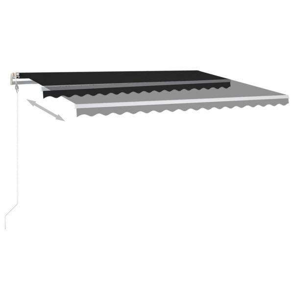 Automatische Markise mit LED & Windsensor 400x350 cm Anthrazit