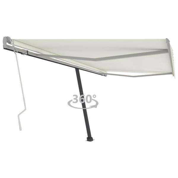 ARDEBO.de - Standmarkise Manuell Einziehbar 400x350 cm Creme