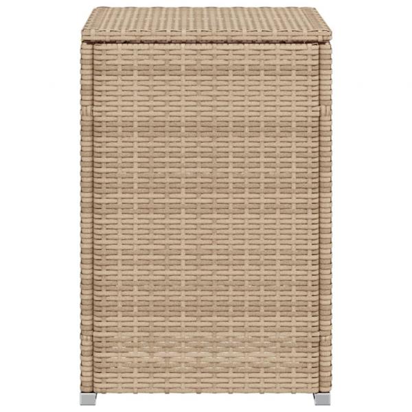 Propan-Tank-Verstecktisch Beige 40x40x60 cm Poly Rattan