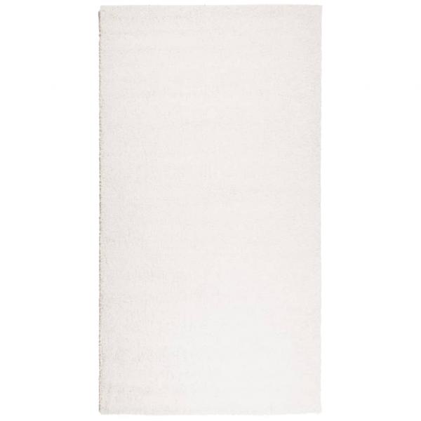 Teppich Shaggy Hochflor Modern Creme 60x110 cm