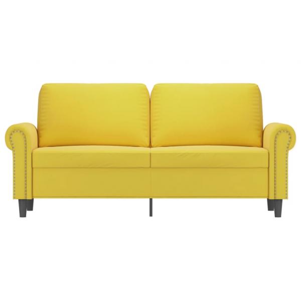 2-Sitzer-Sofa Gelb 140 cm Samt