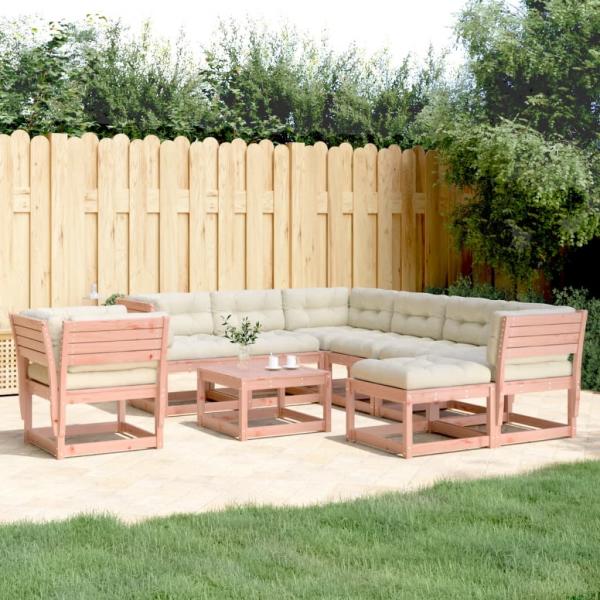 ARDEBO.de - 8-tlg. Garten-Lounge-Set mit Kissen Massivholz Douglasie