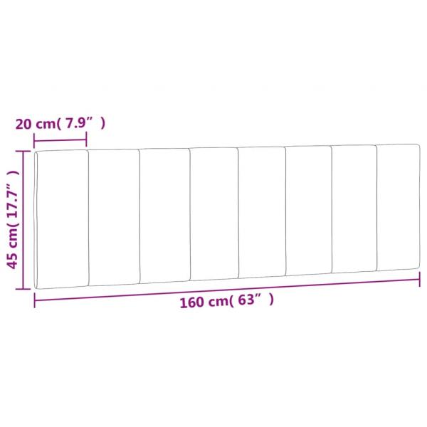 Kopfteil-Kissen Rosa 160 cm Samt