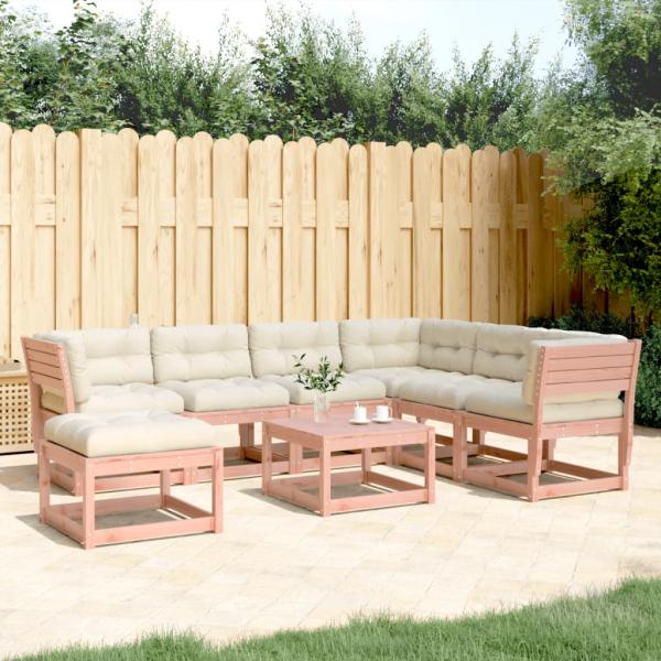 ARDEBO.de - 7-tlg. Garten-Lounge-Set mit Kissen Massivholz Douglasie