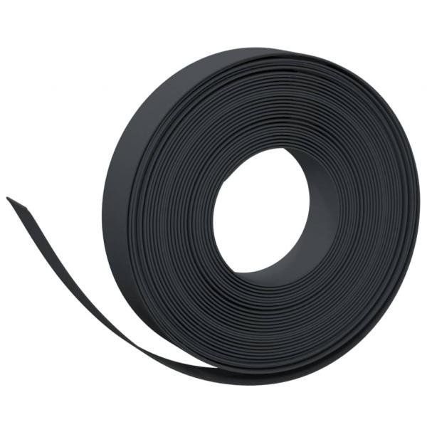 Rasenkanten 2 Stk. Schwarz 10 m 10 cm Polyethylen