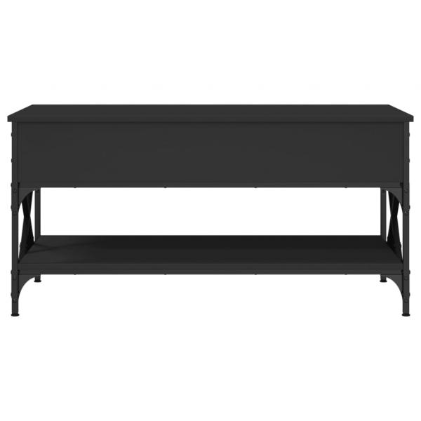 Couchtisch Schwarz 100x50x50 cm Holzwerkstoff und Metall