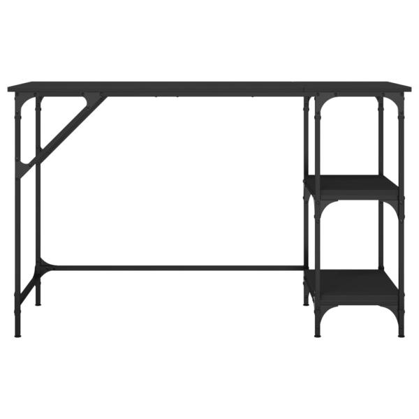 Schreibtisch Schwarz 120x50x75 cm Metall und Holzwerkstoff