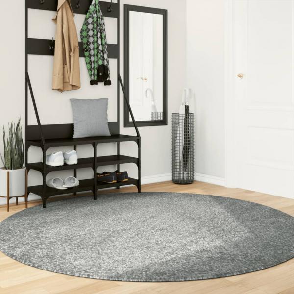 ARDEBO.de - Teppich Shaggy Hochflor Modern Grün Ø 200 cm