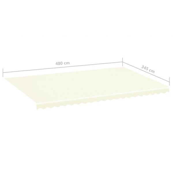 Markisenbespannung Creme 5x3,5 m