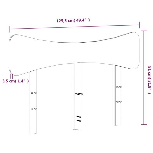 Kopfteil 120 cm Massivholz Kiefer