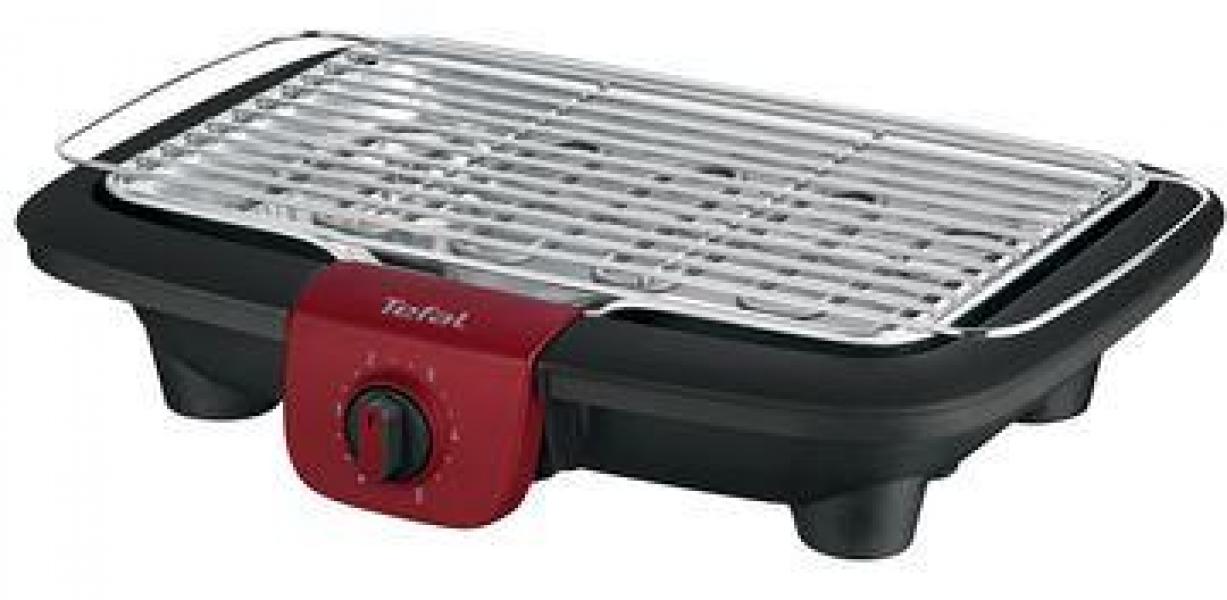 Tefal BG90E5 Easygrill Tischgrill, 2300W, regelbarer Thermostat, rot, schwarz