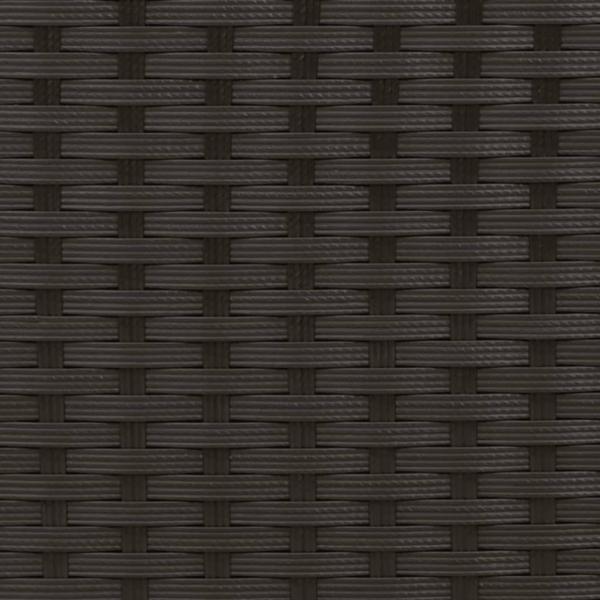 Sonnenliege mit Kissen Schwarz Poly Rattan