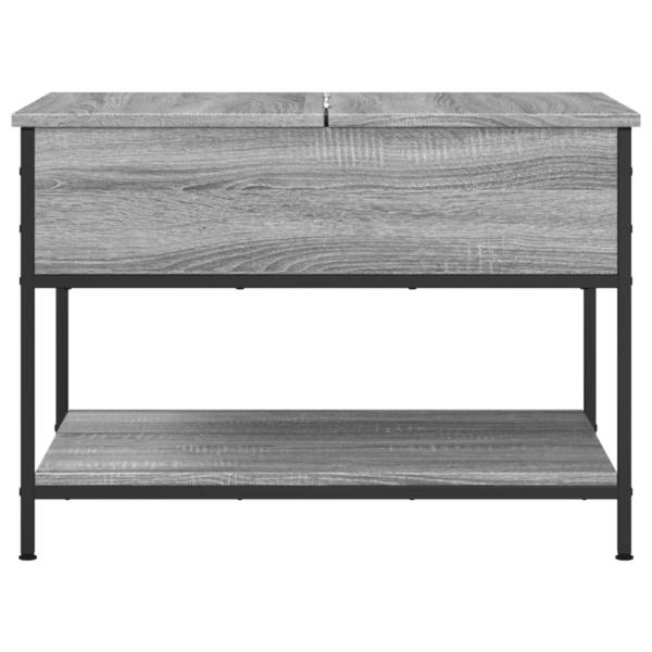 Couchtisch Grau Sonoma 70x50x50 cm Holzwerkstoff und Metall