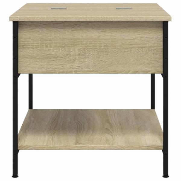 Couchtisch Sonoma-Eiche 70x50x50 cm Holzwerkstoff und Metall