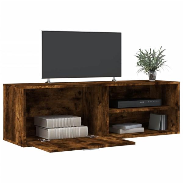 TV-Schrank Räuchereiche 120x34x37 cm Holzwerkstoff