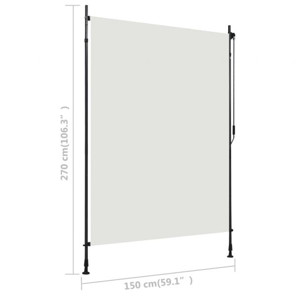 Außenrollo 150 x 270 cm Creme