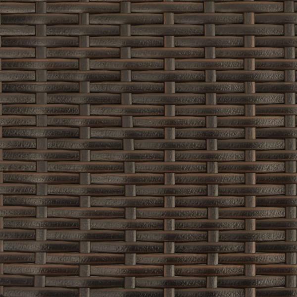 Sonnenliege mit Kissen Braun Poly Rattan